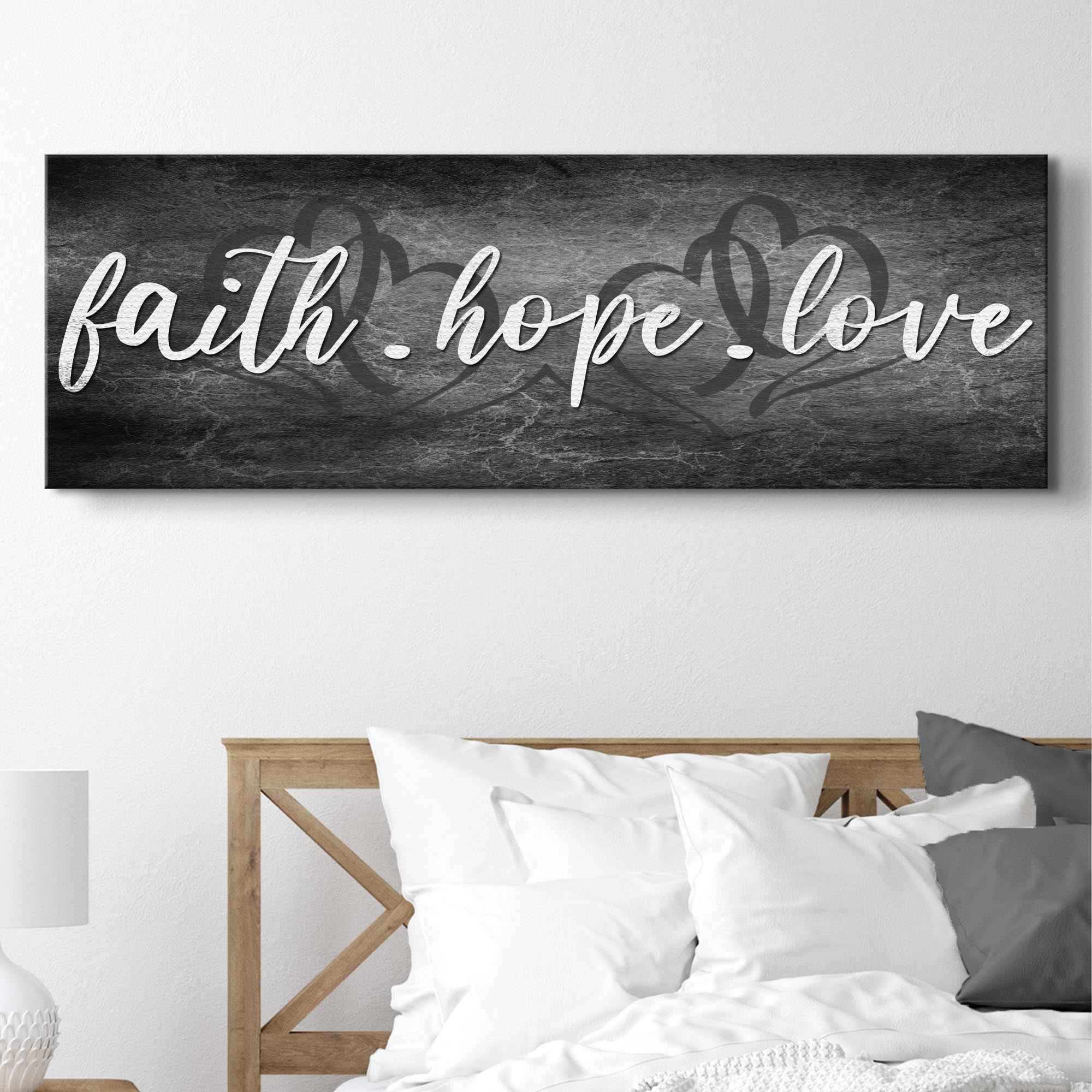 Faith, Hope, and Love Sign - Essential Christian Wall Art , Christian Home Decor, religious artwork