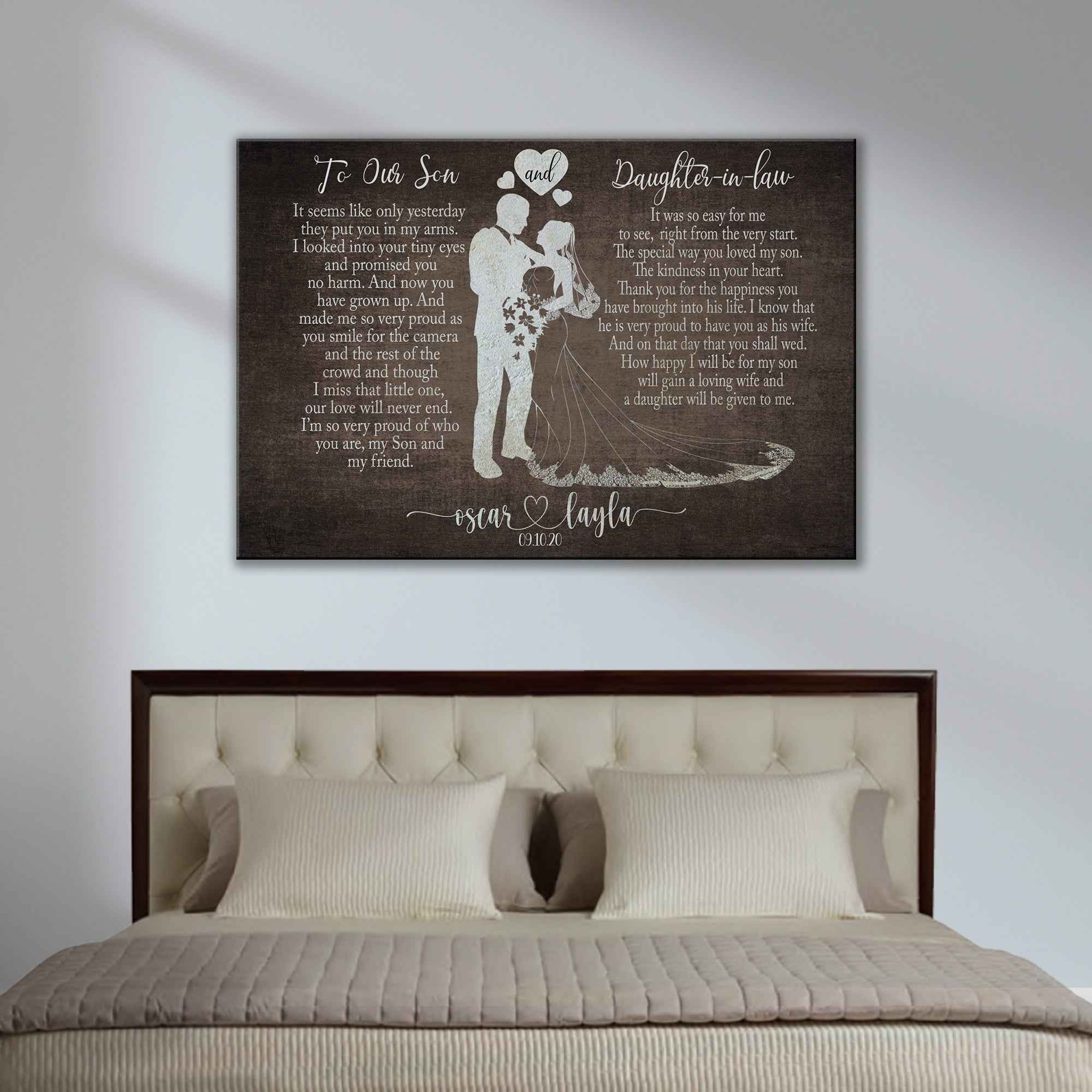 To My Son and Daughter In Law Sign