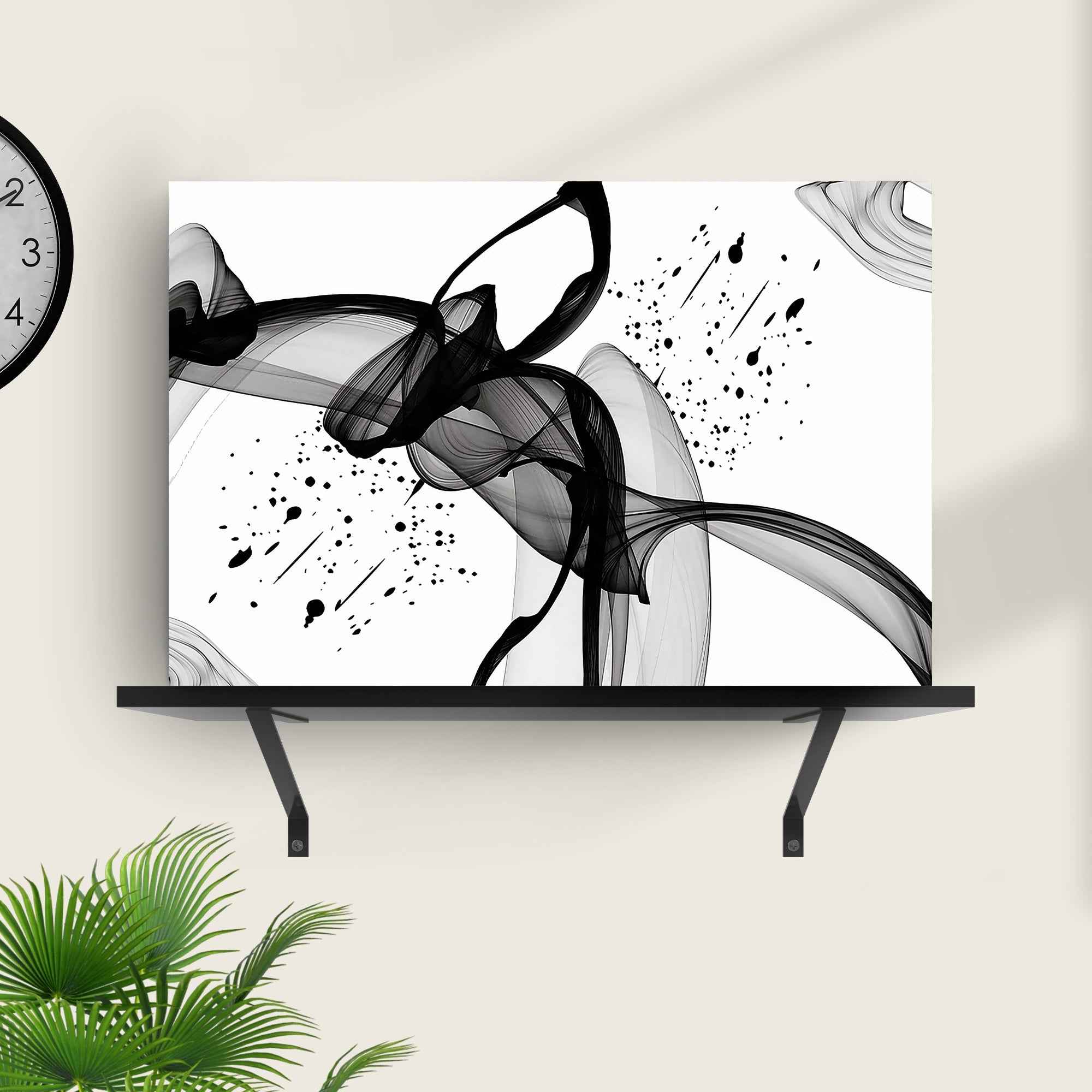 Minimalist Black Abstract Canvas Wall Art