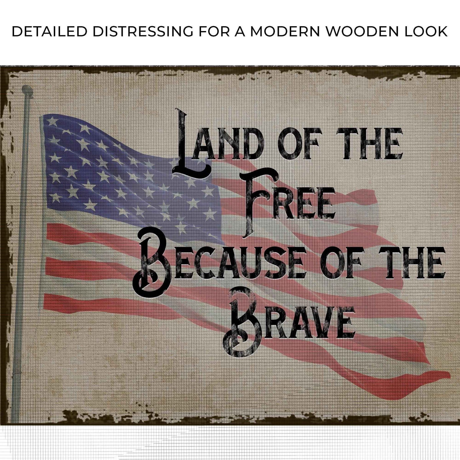 Land Of The Free Because Of The Brave Sign II
