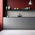 Lonte Silver Drop 14 3/16"x14 15/16" Polished Stars Marble Mosaic Tile