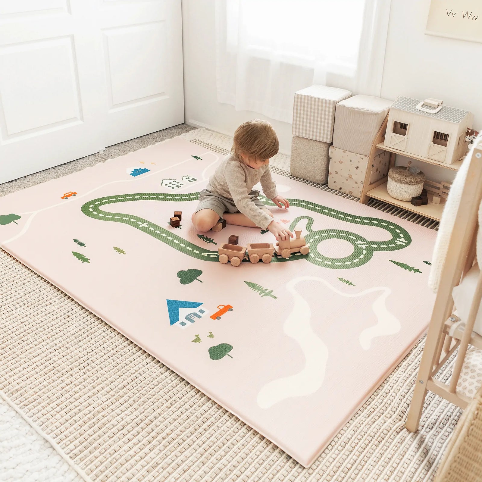 Tiny Land Double-Sided Baby Playmat Forest Track Wonder