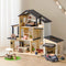 Tiny Land® Sweetwood Edge Dollhouse & Wooden Dollhouse Garage