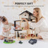 Tiny Land® Sweetwood Edge Dollhouse & Wooden Dollhouse Garage