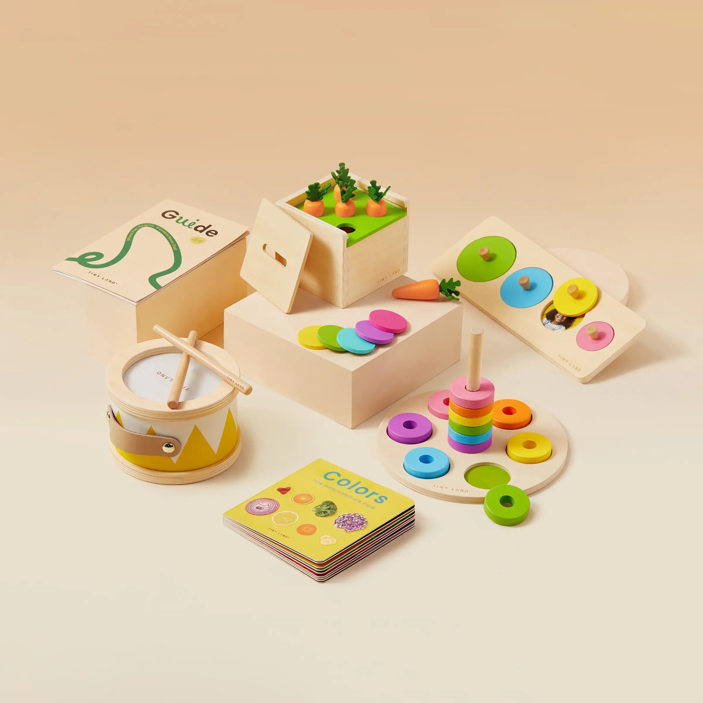 Tiny Land Montessori Toys Set for Toddlers (13-15 month)