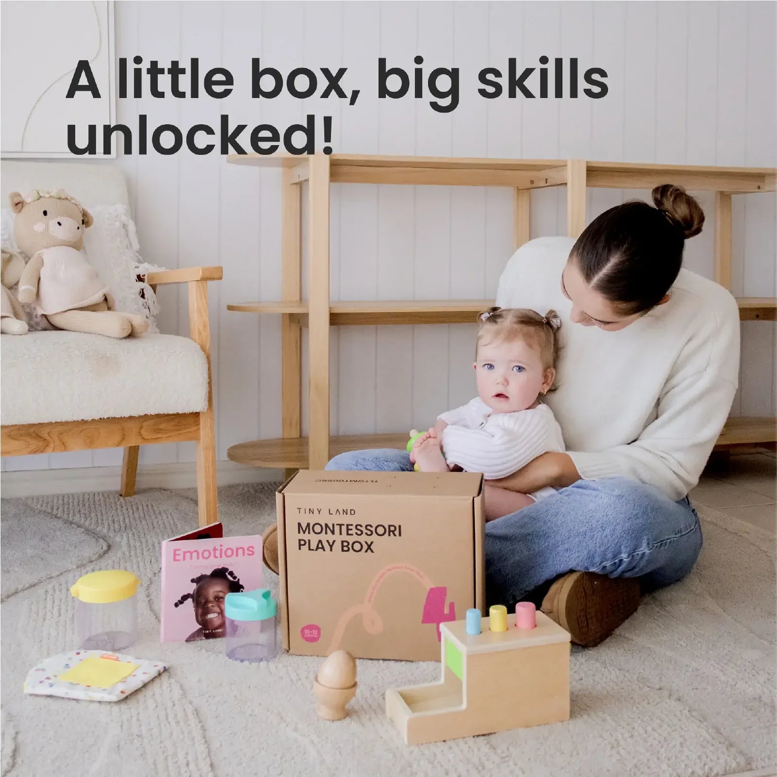 Tiny Land Montessori Toys Set for Infants (10-12 month)
