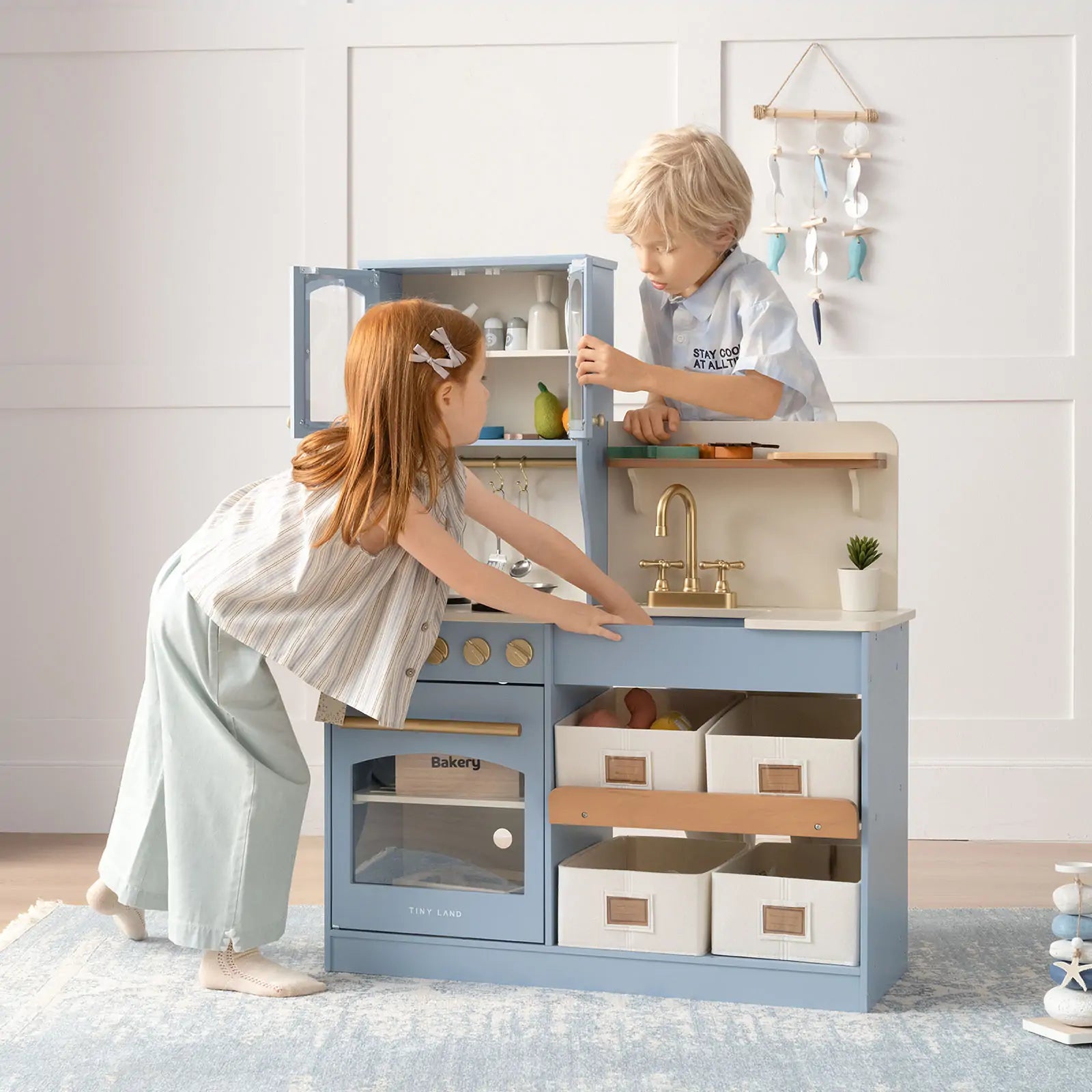 Tiny Land Serenity Play Kitchen - Lagoon Blue