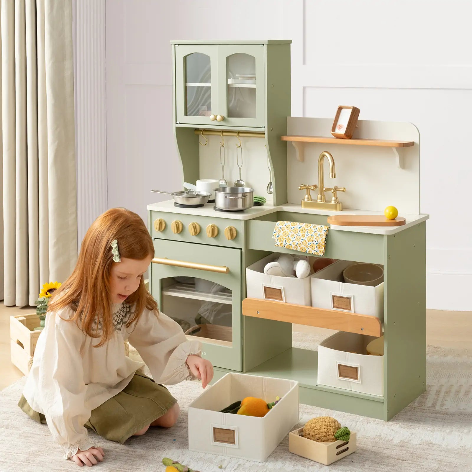 Tiny Land Serenity Play Kitchen - Sage Green