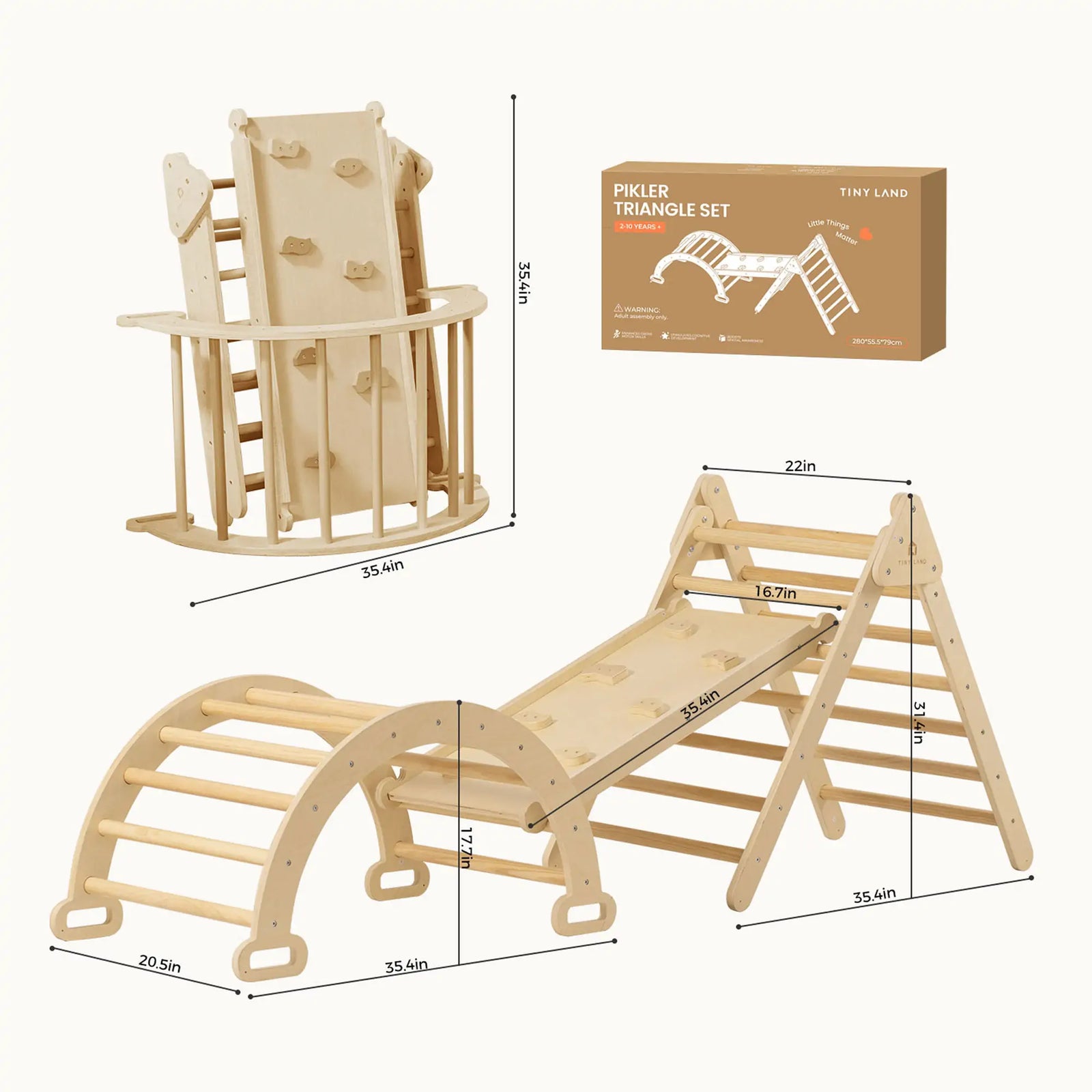 Tiny Land 7-in-1 Montessori Climbing Set