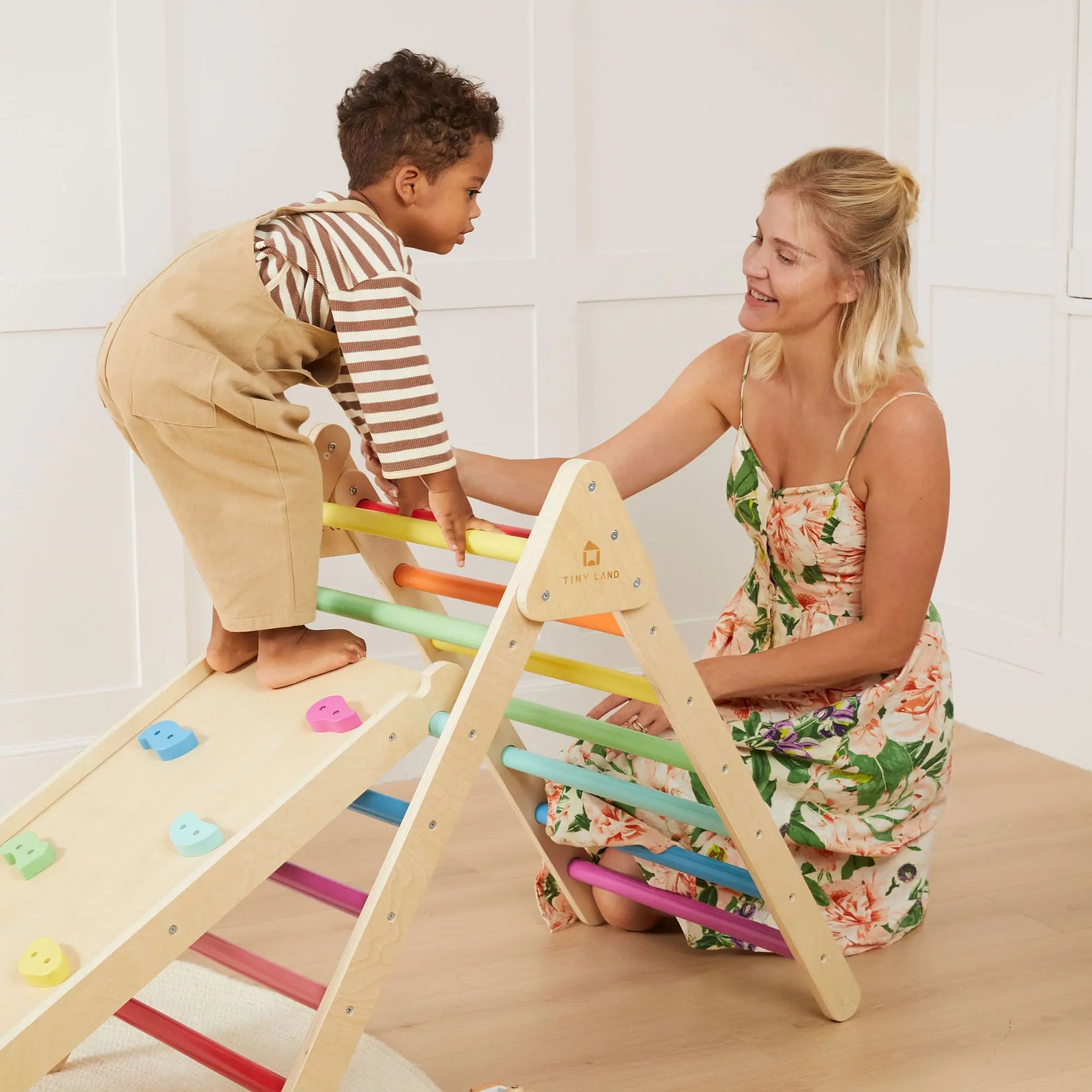 Tiny Land 7-in-1 Rainbow Climbing Set