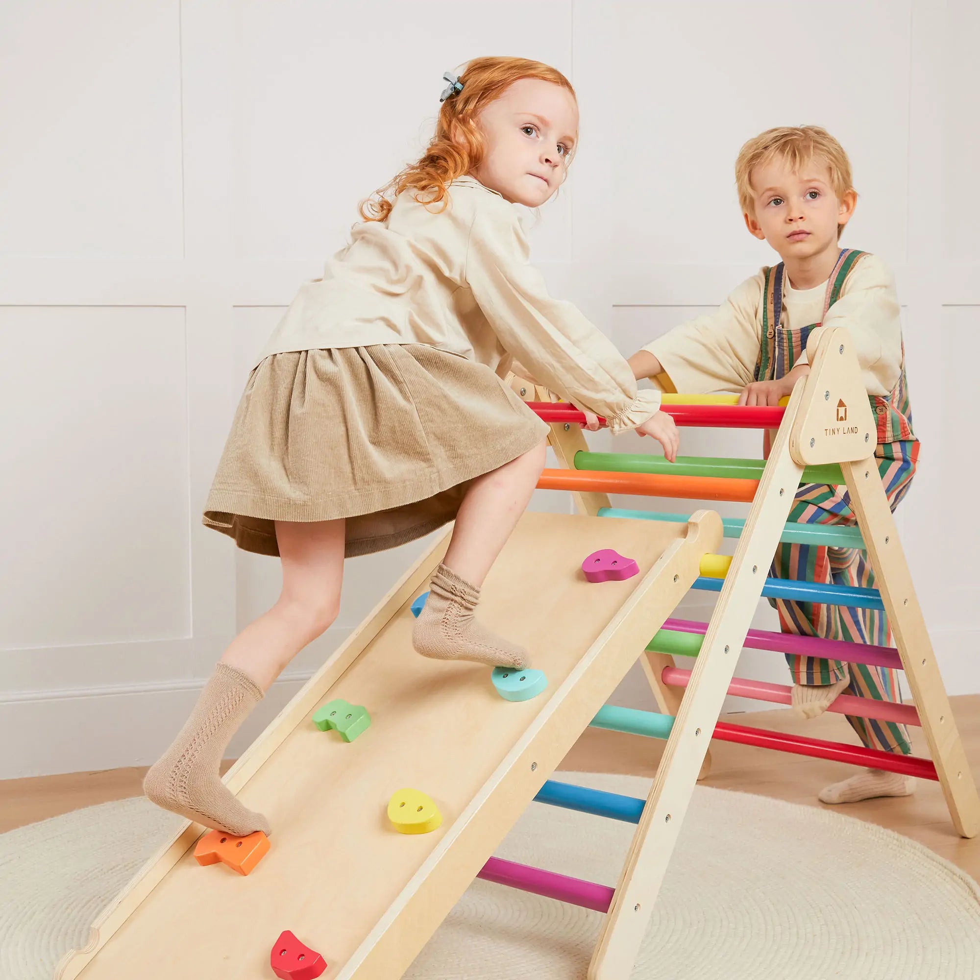 Tiny Land 7-in-1 Rainbow Climbing Set