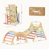 Tiny Land® Pikler Triangle 7-in-1 Montessori Climbing Set
