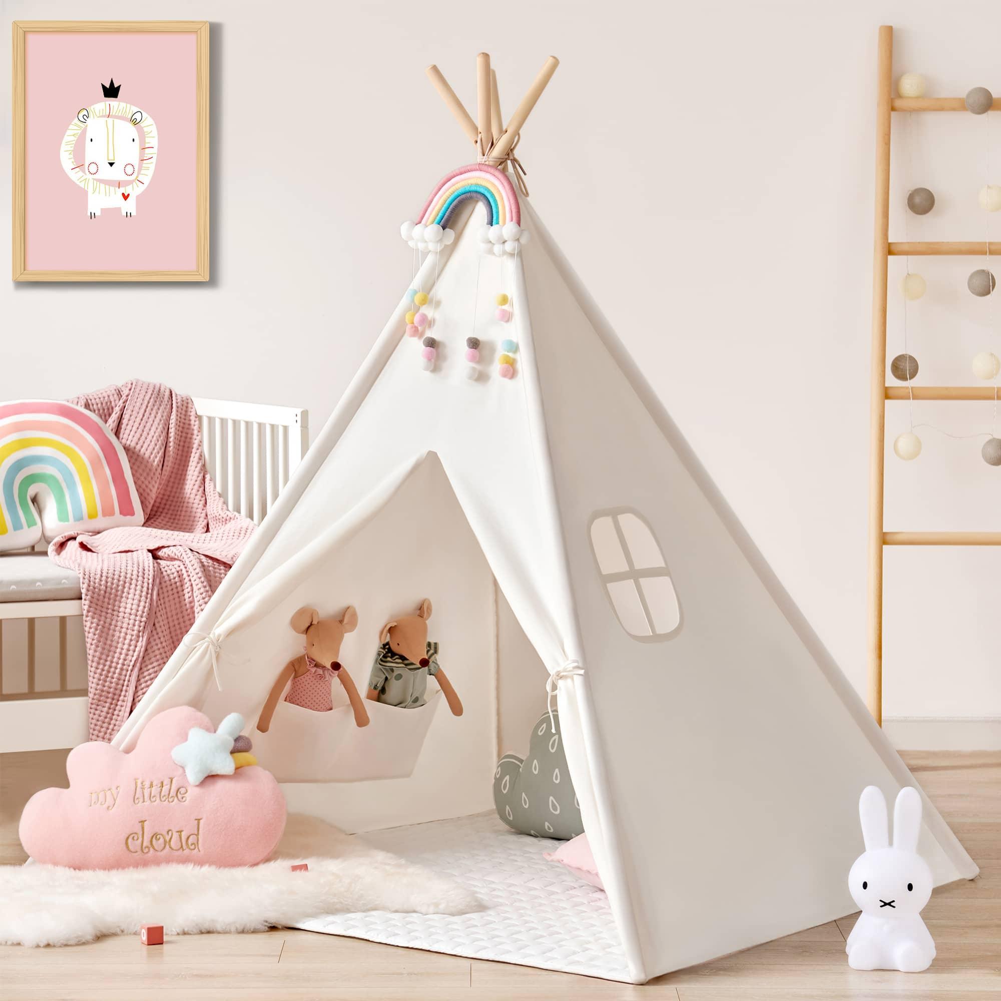 Tiny Land Teepee for Kids with Mat