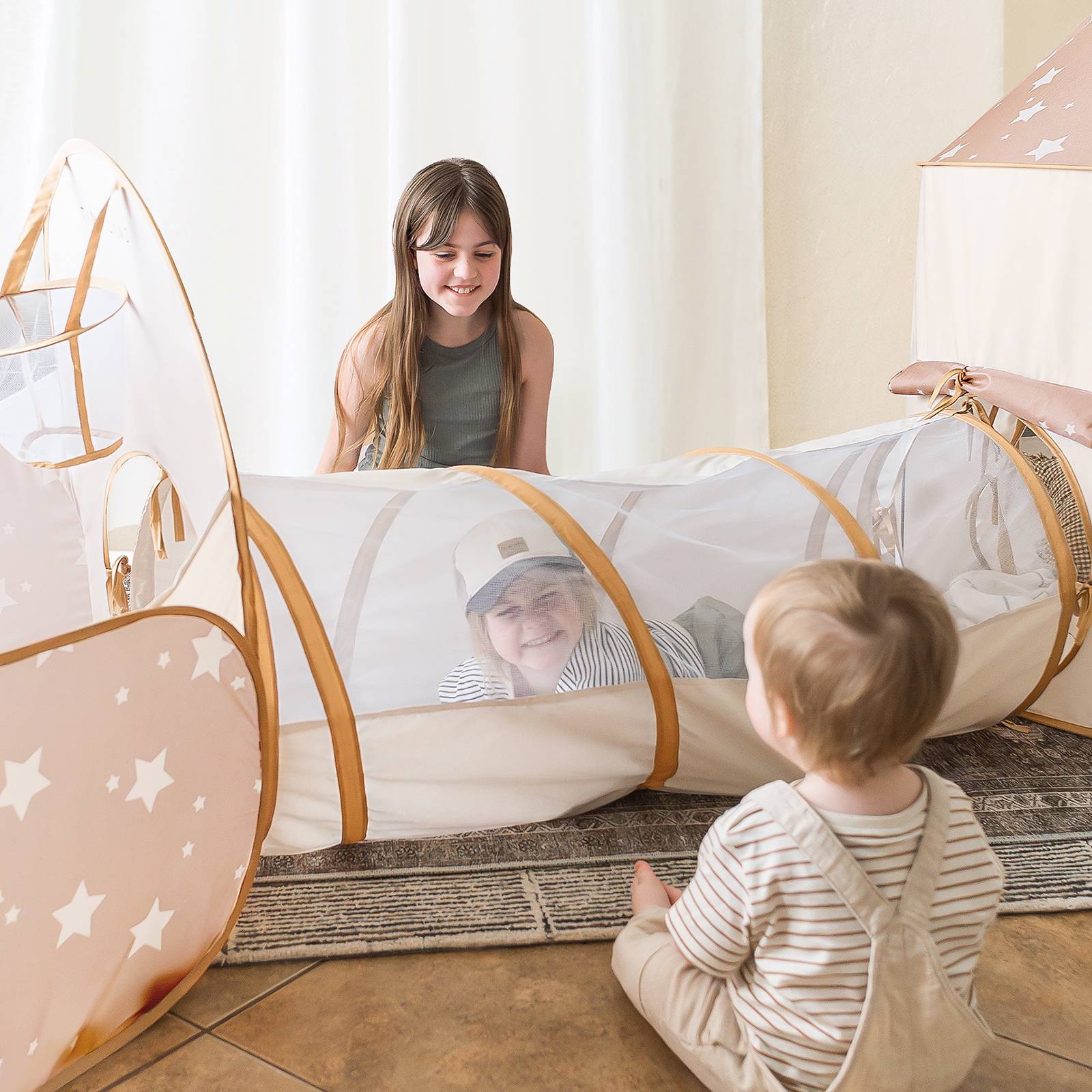 Tiny Land Compact Adventure 3-in-1 Play Tunnel With no Balls