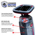 Tomahawk Electric Floor Scrubber Cleaner with 16” Power Mop Brushes Cordless Battery Powered