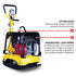 Tomahawk 6.5 HP Honda Reverse Hydraulic Plate Compactor for Soil, Aggregate, Cohesive Compaction