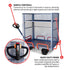 Powered Stock Picker 400kg Capacity for Warehouses, Shops & Material Handling
