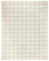 Tieve Black & White Grid Wool Rug