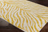 Yellow Terra Zebra Print Area Rug - Clearance