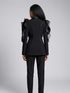 TRIBECA Architectural Ruffle Blazer | Luxury BYMANYC ® New York