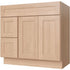 36 Inch Toffee Shaker Single Sink Bathroom Vanity with Drawers on the Left