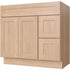 36 Inch Toffee Shaker Single Sink Bathroom Vanity with Drawers on the Right
