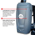 PRE ORDER: 18V Battery Powered Backpack Vacuum 6L for Janitorial Cleaning – Lightweight Cordless Commercial Vacuum with Quiet Operation