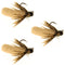 3 Pack Tungsten Bead Tan Mop Fly Tactical Jig Czech Euro Nymph Barbless Fly - 3 Flies Size 14