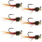 Tungsten Bead Tactical Jig Copper John Red Czech Nymph Euro Nymphing Fly - 6 Flies Size 14