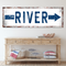 River Arrow Sign