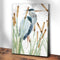 Heron In The Reeds Canvas Wall Art II