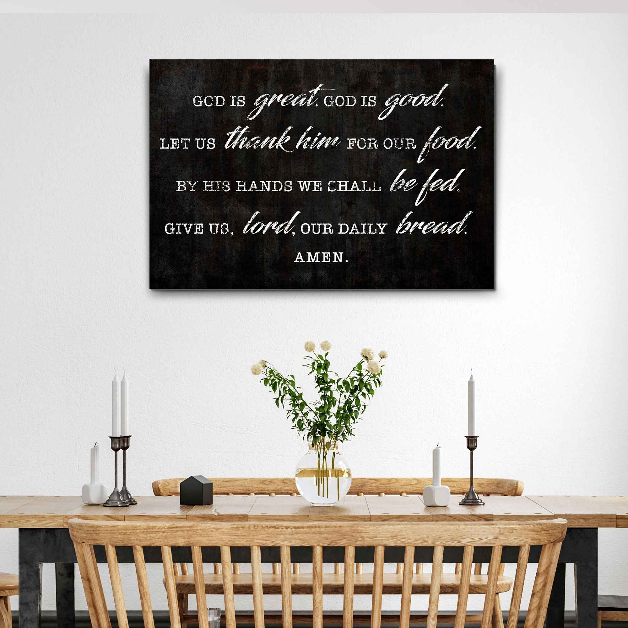 God Is Great God Is Good Prayer Sign III