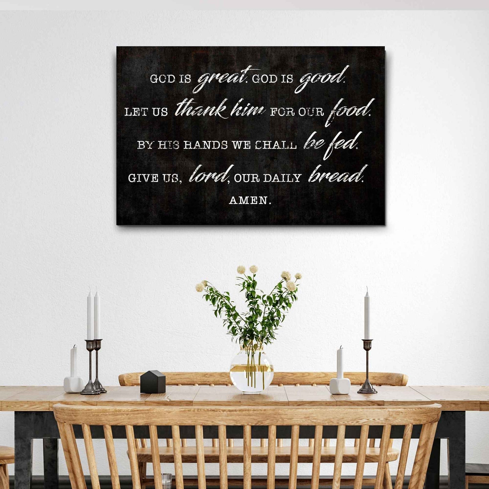 God Is Great God Is Good Prayer Sign III