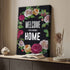 Welcome To Our Home Floral Entryway Sign