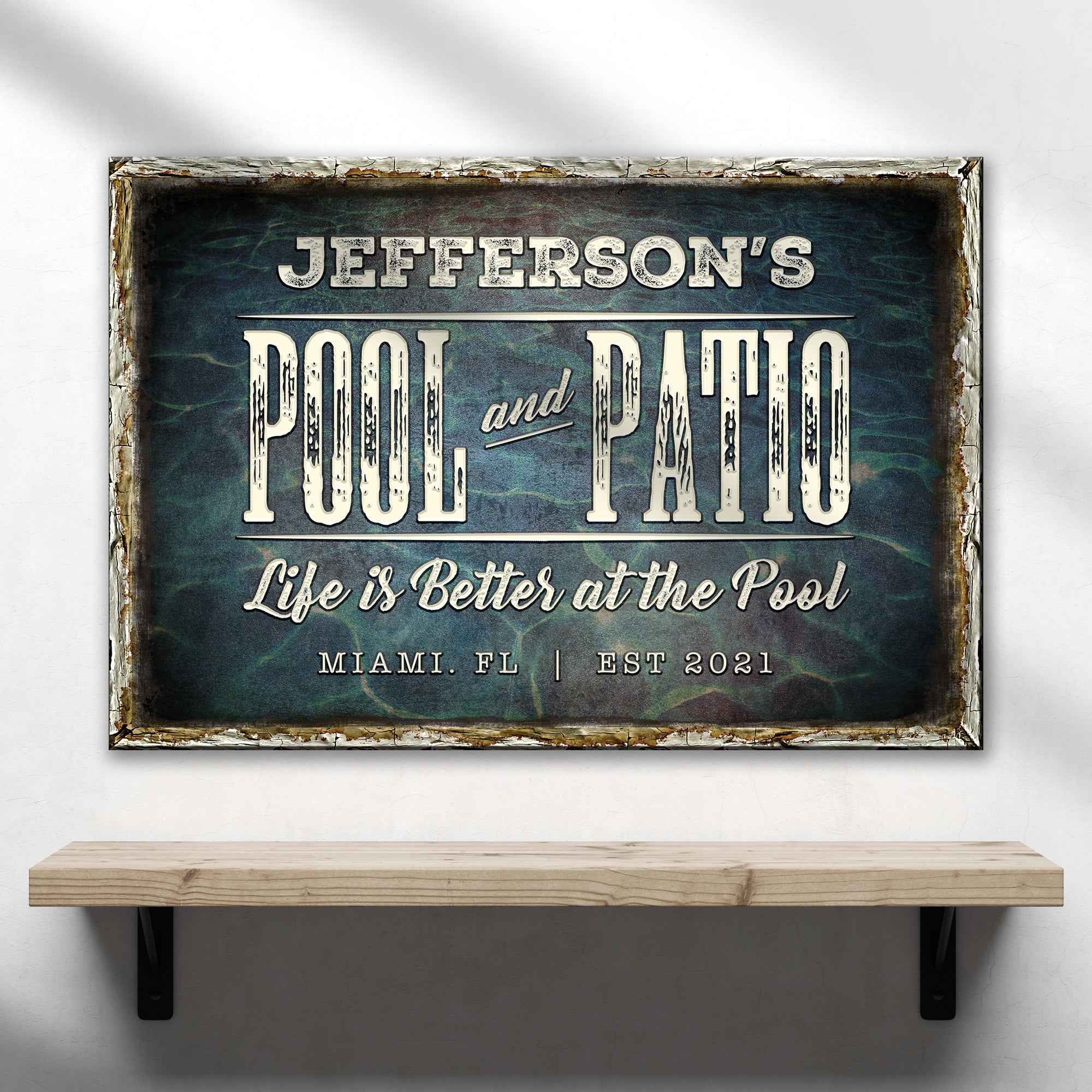 Pool And Patio Sign