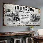 Family Farm Supply Sign