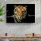 Lurking Tiger In The Dark Canvas Wall Art