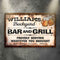Backyard Bar & Grill Sign IX