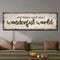 What A Wonderful World Sign III
