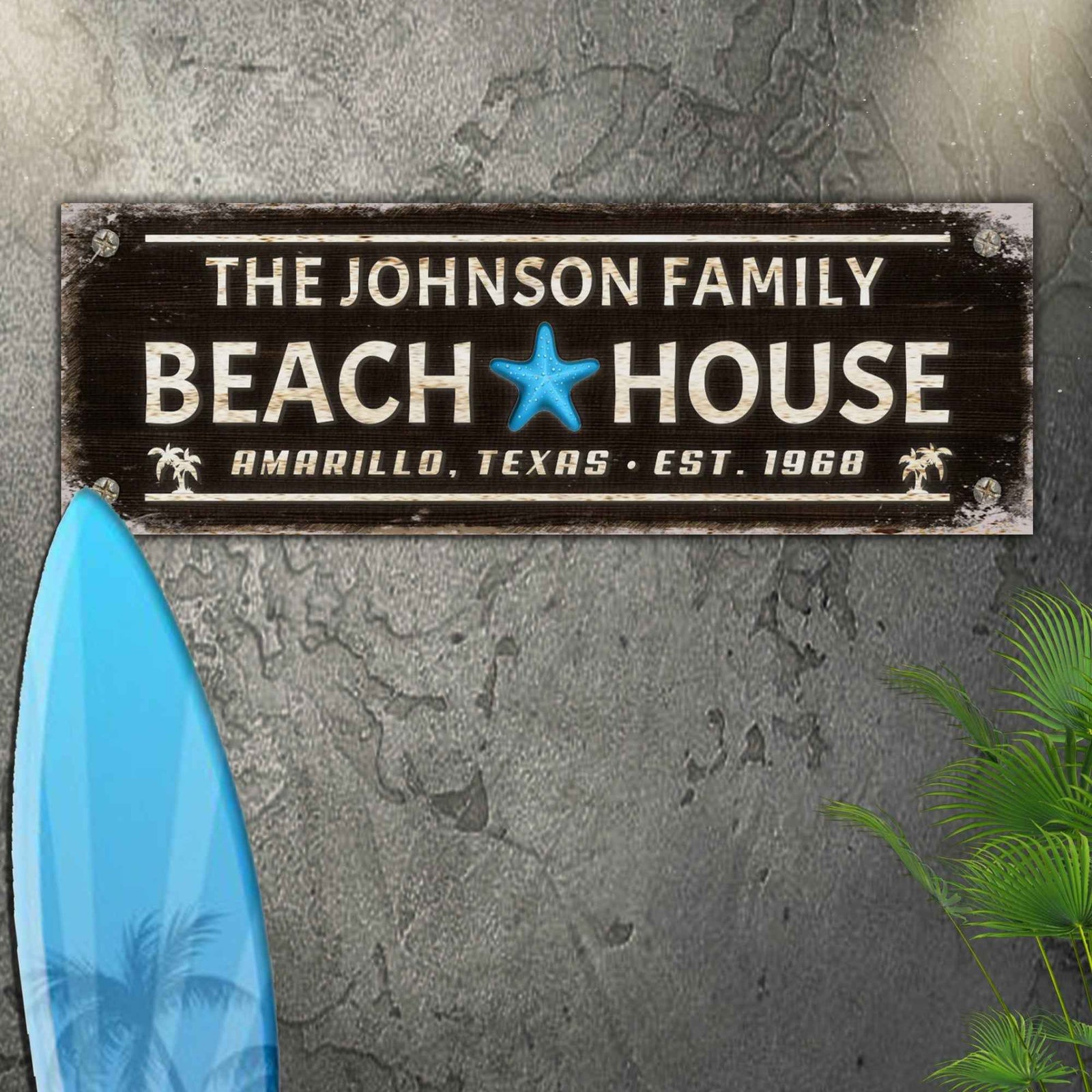 Family Beach House Sign III
