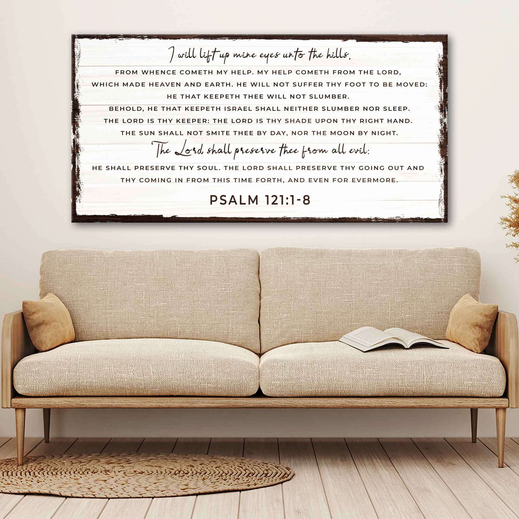 Psalm 121:1-8 - My Help Comes From The Lord Sign