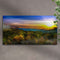 Foggy Mountain At Sunrise Canvas Wall Art