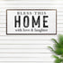 Bless This Home With Love And Laughter Sign III