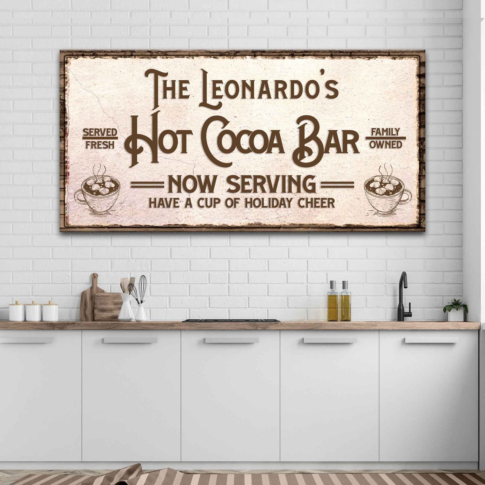 Have A Cup Of Holiday Cheer Hot Cocoa Bar Sign