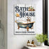 Relax Soak Unwind Bath House Sign