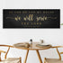 Joshua 24:15 - 'We Will Serve The Lord' Sign: Elegant Black and Gold Christian Wall Art, Religious Decor for Living Room
