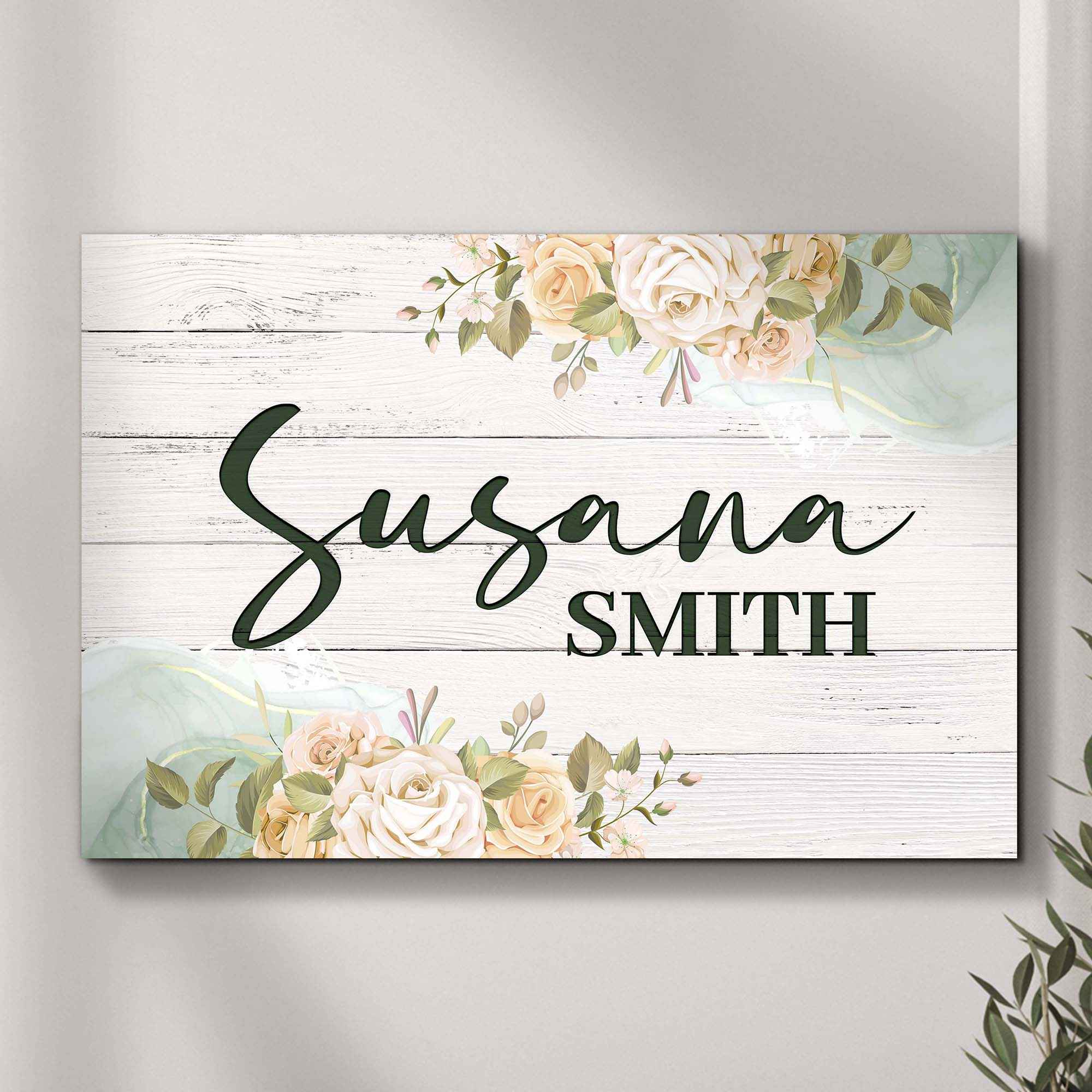 Floral Girls Room Sign