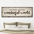 What A Wonderful World Sign III