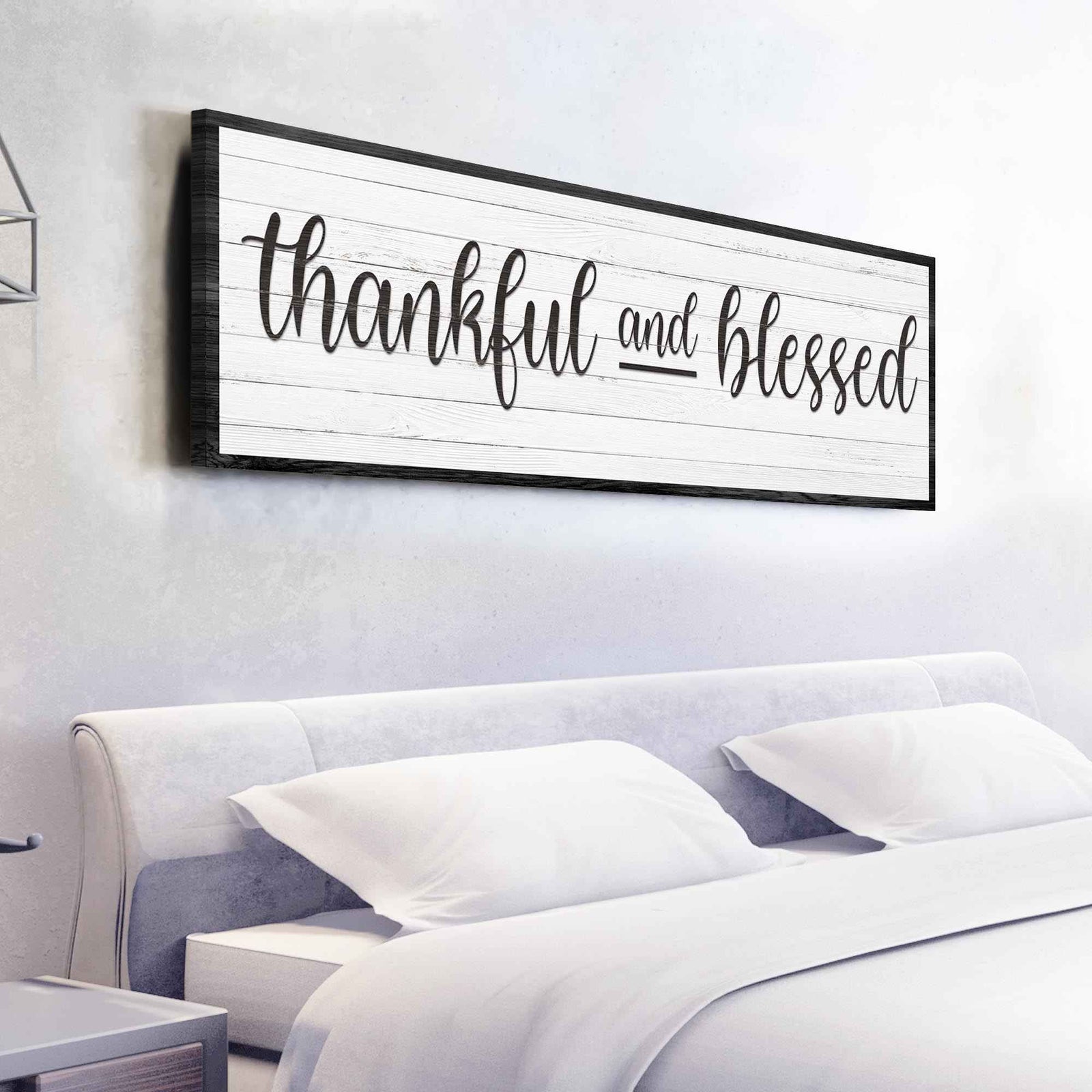 Thankful And Blessed Sign III