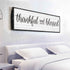 Thankful And Blessed Sign III
